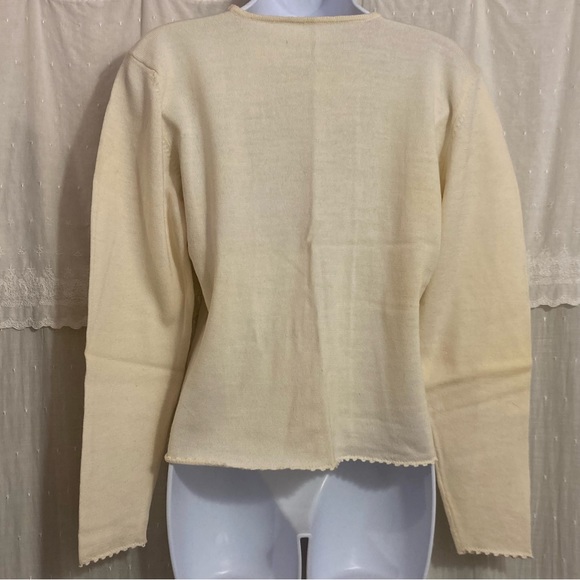 Vintage Cable Pointelle Sweater - Picture 3 of 8